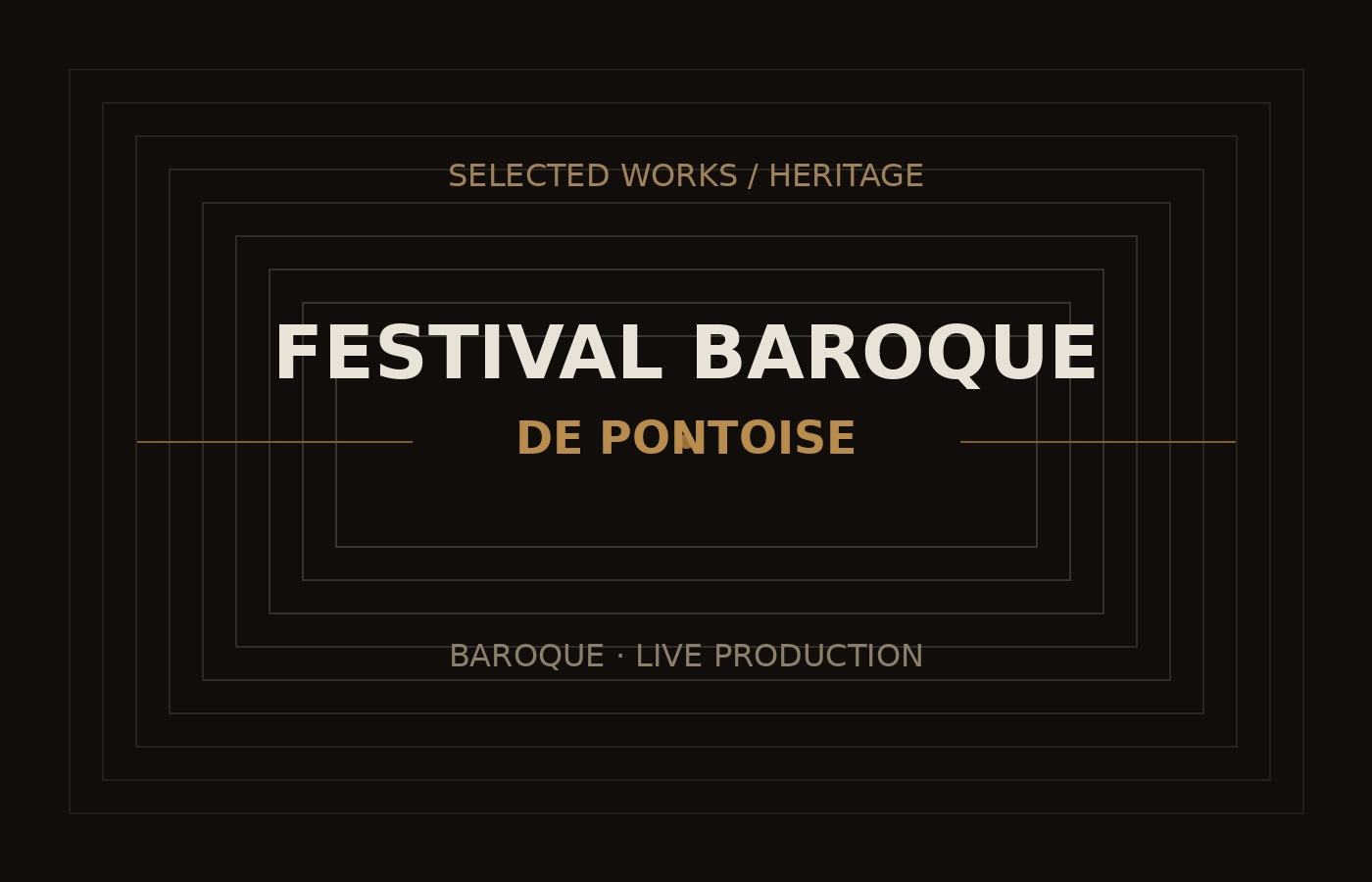 FESTIVAL BAROQUE DE PONTOISE — visuel
